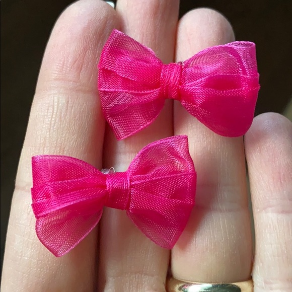 Silk Ribbon Earrings - Picture 2 of 3